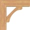 Ekena Millwork Legacy Block Smooth Bracket w/ Offset Brace, Western Red Cedar, 7 1/2"W x 26"D x 26"H BKT0806X26X26LEC05SWR - alternate 2